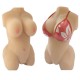 3D Half Body Sex Breast Silicone Doll, Sexy Body with Vagina