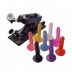 Sex Machine Gun with 7.5 inch Colourful Jelly Realistic Dildo