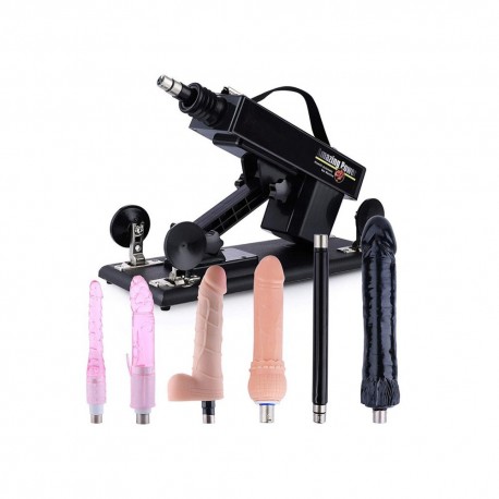 Discount Basic Sex Machine Bundle for Women with 5 Dildos