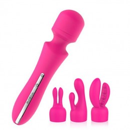 Rock Super Powerful 7 Function Waterproof USB Rechargeable Silicone Vibrator Magic Wand Massager Adult Sex Toy for Couple