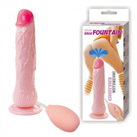 Realistic Vibrating Squirt Dildo with Fountain